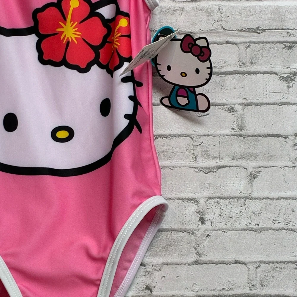 Hello Kitty Swimsuit Size 4/5 XS One Piece NEW WITH TAGS